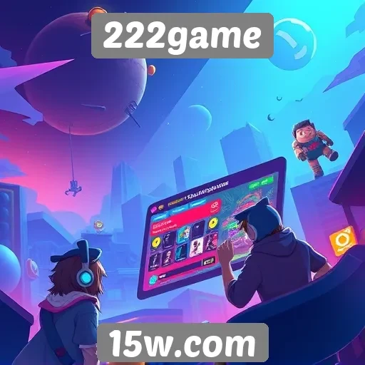 Navegação e design do 222game em foco