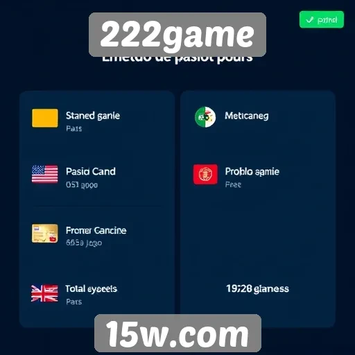 Explorando os métodos de pagamento no 222game